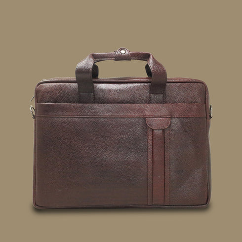 Arvian Genuine Leather Laptop Messenger Bag For Men